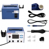 Паяльная станция с ЖК дисплеем Rexant 220В 60/690Вт 100-480°С (паяльник + фен) R887D