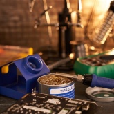 Паяльная станция с ЖК дисплеем Rexant 220В 60/690Вт 100-480°С (паяльник + фен) R887D