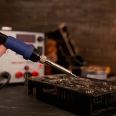 Паяльная станция Rexant 220В 40/690Вт 100-480°С (паяльник + фен + источн. питания) R5000