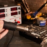 Паяльная станция Rexant 220В 40/690Вт 100-480°С (паяльник + фен + источн. питания) R5000