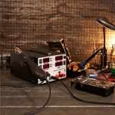 Паяльная станция Rexant 220В 40/690Вт 100-480°С (паяльник + фен + источн. питания) R5000