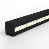 Светильник светодиодный Вартон Mercury LED Mall 1460х66х58мм опал 44W 4200K RAL9005 черный матовый