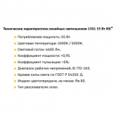 Светильник светодиодный линейный ИЭК PRO 1501 55Вт 4200K 1500х76х63мм