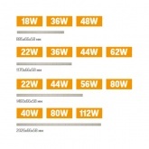 Светильник светодиодный Вартон Mercury LED Mall 1460х66х58мм опал 80W 4200K