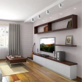 Накладной светодиодный светильник Feron AL521 10W 4000K 900Lm 35° белый c хром кольцом