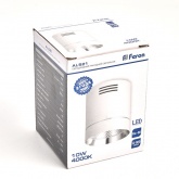 Накладной светодиодный светильник Feron AL521 10W 4000K 900Lm 35° белый c хром кольцом