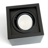 Накладной светодиодный светильник Feron AL522 7W 4000K 630Lm 35° черный, поворотный