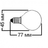 Лампа светодиодная шарик FL-LED-GL45 6W 2700К 480lm 220V E14 теплый свет