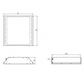 Рециркулятор бактерицидный ОФИС АНТИВИРУС 33W 4000K 3500Lm MAX 65W для потолка АРМСТРОНГ, ГРИЛЬЯТО