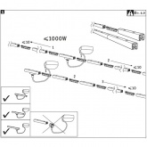 Базовая система Paulmann URail 3,1m. max. 1000W 230V хром матовый