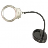 Лупа х2.5 90 мм с ложементом LED подсветка REXANT