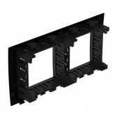 Рамка-суппорт 4 модуля для кабель-канала In-liner Front и In-liner Aero DKC Avanti черный
