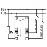 Реле времени многофункиональное Евроавтоматика PCS-516U 0.1с-24дн. 12-264В AC/DC 8А 2NO/NC