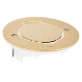 Лючок Legrand IP44 круглый 2 модуля бронза