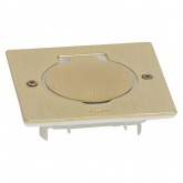 Лючок Legrand IP44 квадратный 2 модуля бронза