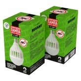 Антимоскитная лампа Rexant 10W 6500K 220V E27 20м2 172x95x95мм (синее свечение)