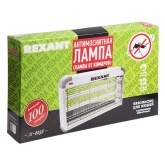 Ловушка Rexant для насекомых 2х15W T8 220V 100м2 кабель 1.3м пластик/алюминий 490x80x300мм 1750г