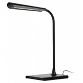 Светильник светодиодный настольный ЭРА NLED-474-10W-BK черный, USB и беспроводная зарядка устройств