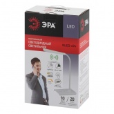 Светильник светодиодный настольный ЭРА NLED-474-10W-W белый, USB и беспроводная зарядка устройств