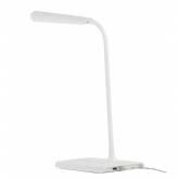 Светильник светодиодный настольный ЭРА NLED-474-10W-W белый, USB и беспроводная зарядка устройств