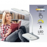 Светильник светодиодный настольный ЭРА NLED-458-6W-W белый 557817