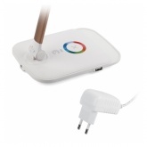 Светильник светодиодный настольный ЭРА NLED-460-14W-W-G белый с золотом USB для зарядки устройств