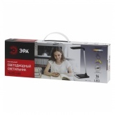 Светильник светодиодный настольный ЭРА NLED-460-14W-W-G белый с золотом USB для зарядки устройств