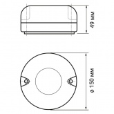 Светильник светодиодный JazzWay PBH - PC4-RSM 10W 4000K CL IP65 Sensor с инфракрасным датчиком