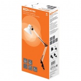 Светильник струбцина TDM 220В, 40Вт, E27 белый глянец