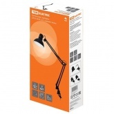 Светильник струбцина TDM 220В, 40Вт, E27 черный глянец