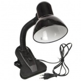 Светильник прищепка TDM 220В, 40Вт, E27 черный глянец