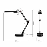 Светильник настольный ЭРА NL-202-G23-11W-BK черный