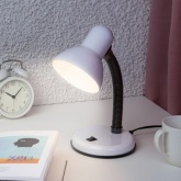 Светильник настольный ЭРА N-120-E27-40W-W белый