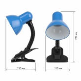 Светильник настольный ЭРА N-102-E27-40W-BU синий