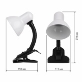 Светильник настольный ЭРА N-102-E27-40W-W белый