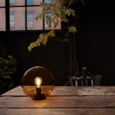 Светильник настольный Ledvance Vintage 1906 Bubble Table E27 250x245 Glass Orange (золотистый)