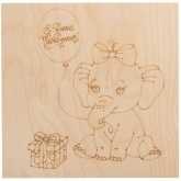 Набор досок для выжигания 5 шт. Слоненок Rexant