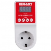 Реле напряжения Rexant 16А вилка-розетка c дисплеем