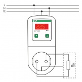 Реле контроля напряжения Евроавтоматика CP-700 150-300В АС 16А 1NO в розетку