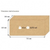 Консольный светильник Galad ЖКУ20-250-001 250 Вт Е40 IP65 со стеклом под лампу ДНАТ