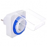 Розетка с таймером Feron 61924/TM31 3500W/16A 230V суточная механическая в защитном корпусе IP44