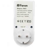 Розетка с таймером Feron 61925/TM22 3500W/16A 230V недельная