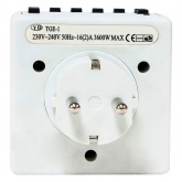 Розетка с таймером Feron TM21 3500W/16A 230V недельная