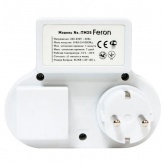 Розетка с таймером Feron TM25 3500W/16A 230V недельная на две розетки