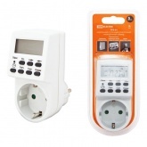Розетка с электронным недельным таймером TDM ТРЭ-01 16А шаг 1мин.