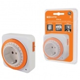 Розетка с механическим суточным таймером TDM ТРМ-02 16А шаг 15 мин.