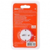 Розетка с механическим суточным таймером TDM ТРМ-02 16А шаг 15 мин.