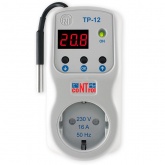 Терморегулятор Новатек в розетку ТР-12-2 16А -10С..+90С длина провода датчика 1,8м