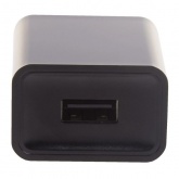 Сетевое зарядное устройство «Квадрат» USB (СЗУ) (1000 mA) черное
