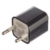 Сетевое зарядное устройство «Квадрат» USB (СЗУ) (1000 mA) черное